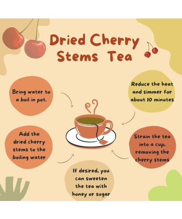 Dried Cherry Stems Loose Tea 50g - Virgolden | Natural Tea Stalks for Infusion - Buy Online on SooperMarket.com