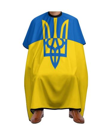 Ukrainian Flag Adult Hair Salon Cape Hairdressing Gown Barbers Hair Cutting Cape Apron