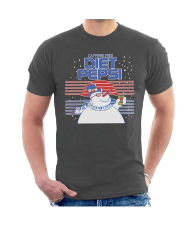 All+Every Pepsi Diet Cool Snowman Men's T-Shirt S Charcoal