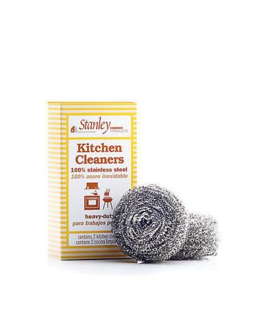 Stanley Home Products Stainless Steel Kitchen Scouring Cleaners (2 Cleaners Included) 1 Pack (2 Count)