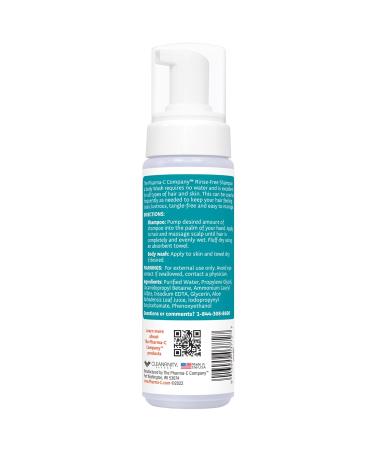 Pharma-C Foaming Rinse Free Shampoo & Body Wash 6 Pack - Waterless Hospital Tested Gentle Formula - Fragrance & Dye Free - Leaves Hair & Body Fresh - Buy Online on SooperMarket.com