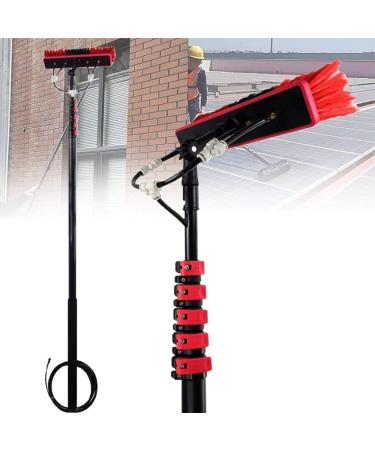 Window Cleaning Pole Water Fed Telesbrush Squeegee Water/Hose Fed Pole Window Cleaning Brush Equipment Cleaning Photovoltaic/5.4M 55cm Brush Head 11M/36FT
