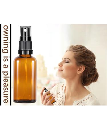 Brownlas Small Glass Spray Bottles 50ml - 2 Pack - Empty Perfume & Cosmetic Atomizers - Portable Pharmacy Bottles - Buy Online on SooperMarket.com