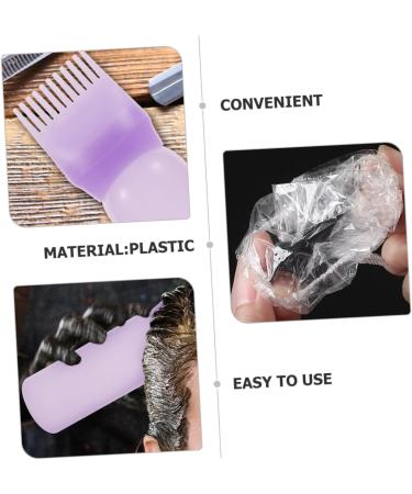 Mikinona 1 Set Hair Dye Bottle with Comb Hair Applicator Tool Hair Dye Tools Salon Hair Empty Lip Gloss Tubes Hair Coloring Kit Hair Coloring Tools Kit DIY Hair Dye Kit Plastic Purple 6.9x4.8cm Purple - Buy Online on SooperMarket.com