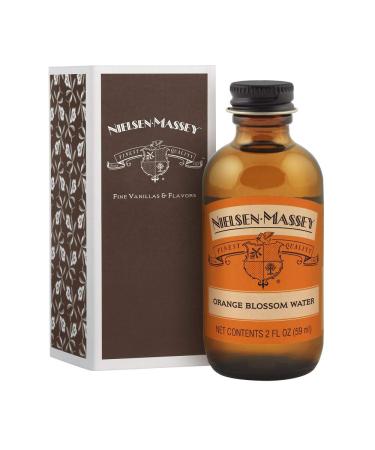 Nielsen-Massey Orange Blossom Water for Baking, Cooking and Drinks, 2 Ounce Bottle with Gift Box 2 Fl Oz (Pack of 1)