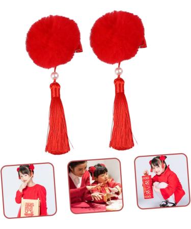 PLAFOPE 3 Pairs Tassel Hair Ball Hair Clip Tassel Hairpin Chinese Hair Accessories Traditional Chinese Hairpin Hair Styling Accessories Long Tassel Hair Barrettes Hair Clips - Buy Online on SooperMarket.com