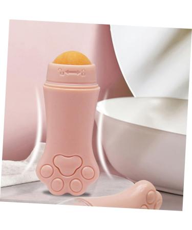 BELLIFFY 1pc Volcanic Stone Oil-absorbing Ball Facial Volcano Stone Roller for Face Volcanic Rock 7.5x3cm Pink - Buy Online on SooperMarket.com