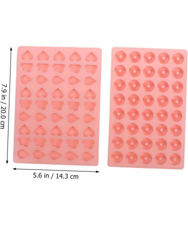 ibasenice 2pcs Candy Mold Cookie Mold Cupcake Molds Cookie Stencils Mini Cake Molds Gummy 20X14.3CM Pink - Buy Online on SooperMarket.com