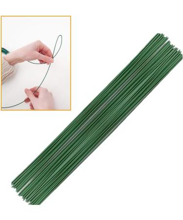 200 Pcs Floral Stem Wire 16 Inch 22 Gauge Dark Green Bouquet Stem for Flower Arrangements DIY Crafts Flower Making Supplies - Buy Online on SooperMarket.com