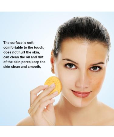 AUAUY Compressed Facial Sponges 60 Count Cellulose Facial Sponges for Daily Cleansing 100% Natural Wood Pulp Cotton Face Washing Sponge for Facial Cleansing Exfoliating Mask Makeup Removal 60 Beige - Buy Online on SooperMarket.com