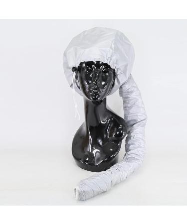Towarm Portable Soft Hair Drying Cap - Adjustable Bonnet Hood Hat for Home Salon Use - Grey/Pink - Buy Online on SooperMarket.com