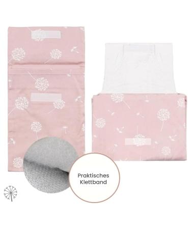Mimuselina 2 Pack: Portable Baby Diaper Pad & Diaper Bag - Water-Repellent Foldable Dirt-Repellent - Ideal for On-the-Go Parents - Rose Dandelion Design - Buy Online on SooperMarket.com