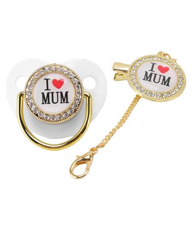 Bling Baby Pacifier | Healthy & Practical Silicone Baby Pacifier for Home Use - White - Buy Online on SooperMarket.com