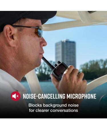 Cobra MR HH350 FLT Handheld Floating VHF Radio - 6W, Submersible, Noise-Canceling Mic, Backlit LCD, NOAA Weather, Memory Scan - Grey - Buy Online on SooperMarket.com