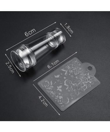 Fomiyes Nail Tools - Double-End Nail Polish Stamp & Stencil Set for DIY Nail Art - Manicure Tool Kit with Scrapers - Buy Online on SooperMarket.com