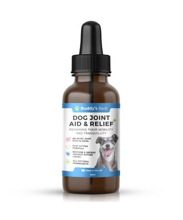 Buddy's Best Dog Joint Aid & Relief Plus | 50ml | Relieves Joint Pain in Dogs | Fast Acting Formula | Natural Ingredients | Made in the UK
