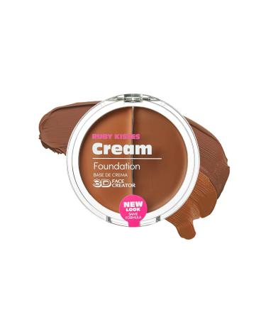 Ruby Kisses Cream Foundation 3D Face Creator 2-Color Foundation and Concealer, 12 Hour Wear Long Lasting, Medium to Full Coverage (Level 15)