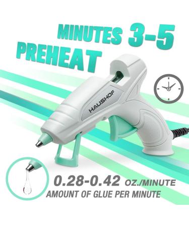 HAUSHOF Mini Hot Glue Gun Kit | 20-Piece Set for Home Decoration, Crafts, and Repairs | 20W 120V - Buy Online on SooperMarket.com
