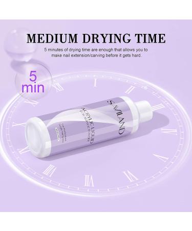 Saviland 6 oz Acrylic Liquid for Nail Extension & Carving - Low Odor, Non-Yellowing Formula for DIY Nail Salon Use - Buy Online on SooperMarket.com