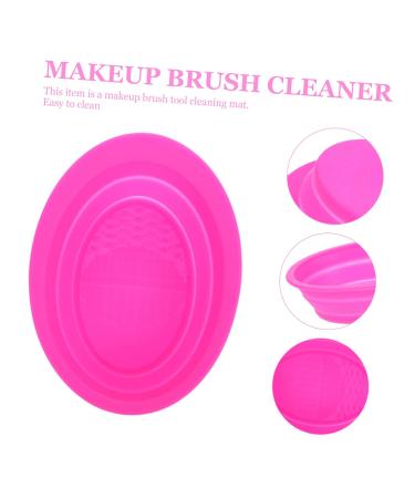 Buy Cosmetics Brush Scrubber Cleaning Pad | Makeup Brush Cleaner Tool 14.5x11cm - Efficient Eye Brush Washing & Rinsing Pad - International Shipping Available - Buy Online on SooperMarket.com