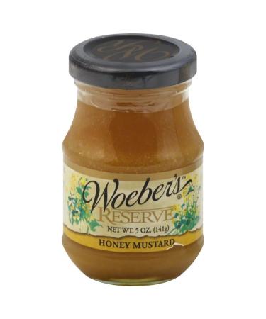 Woeber, Mustard Reserve Honey, 5 OZ (Pack of 6)