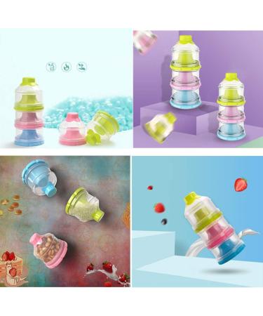 Portable 3-Layer Formula Dispenser for Travel & Outdoor Activities - Milk Powder & Snack Storage Container for Nighttime Nursing - Buy Online on SooperMarket.com