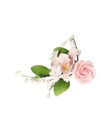Cake Company Suckloutle Boquet Lilie-Rose Rosa 1 Pack (1 x 56 g) |Torten decoration for wedding and birthdays 56 g (1 Pack) single