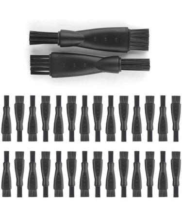 LATRAT 40 Pcs Brush Razor Cleaning Brush Razor Cleaning Brushes Replacement Cleaning Brush (Black)