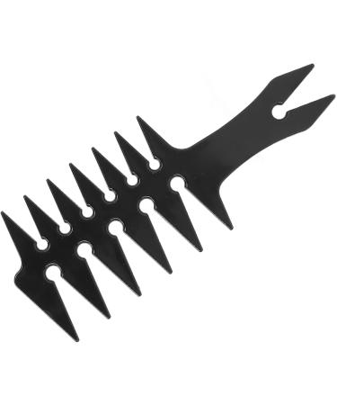 Wide Tooth Hair Comb Double Sided Oil Styling Comb for Men Portable ABS Material (Black) - Buy Online on SooperMarket.com
