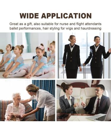 URAQT Hair Bun Shaped Set 35Pcs Invisible Hair Nets and 45Pcs Positioning U Shaped Hair Pins Elastic Edge Mesh Stretch Hair Bun Holder for Women Hair Styling Hair Bun Making A- Brown with Hairpin (80pcs) - Buy Online on SooperMarket.com