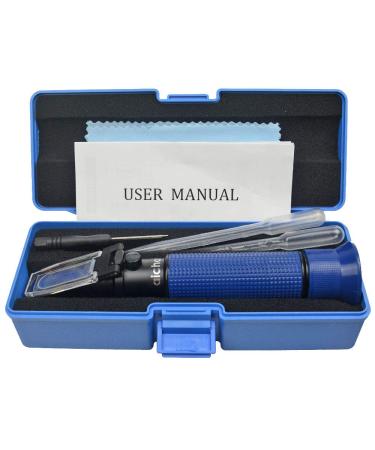 Aichose Salinity Refractometer for Seawater & Marine Fishkeeping Aquarium | Saltwater Pool | ATC Function | Dual Scale 0-100 Salinity & Specific Gravity - Buy Online on SooperMarket.com