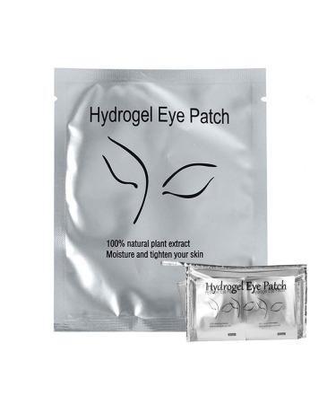 100Pairs Under Eye Eyelash Extension Gel Patches Kit, Lint Free Eye Mask Pads Lash Extension Beauty Tool with Transparent Cosmetic Bag