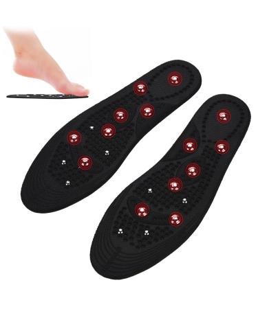 Magnetic insoles massage insoles massage effect insoles acupressure shoe health foot circuit breaker relief for men and women 10.2 x 3.3 inch