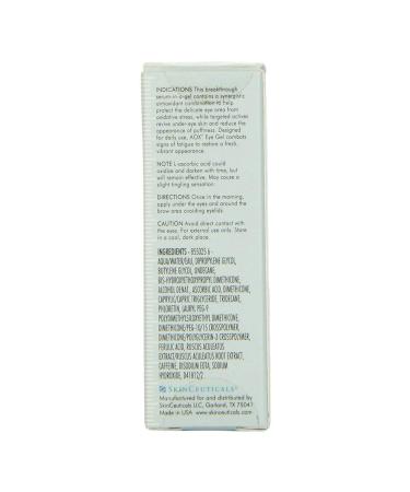 Skinceuticals Prevent Aox+ Eye Gel 15ml - Anti-Aging Eye Treatment for Bright Youthful Eyes | International Shipping Available - Buy Online on SooperMarket.com