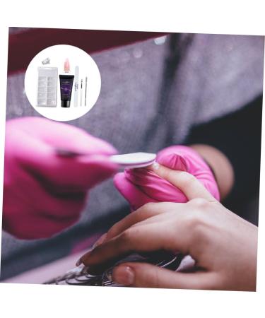 minkissy 3 Sets Nail Extension Glue Set Nail Extension Gel Kit Nail Lengthen Kit Nail Enhancement Trial Kit Gel Extension Nail Kit Nail Extension Kit Nail Tips Gel Plastic Manicure Builder - Buy Online on SooperMarket.com