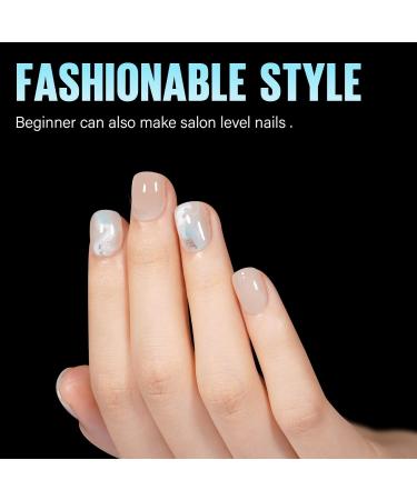TOMICCA Extra Short Square Fake Nail Tips - 192Pcs Half Matte Acrylic Pre Filed Gel Tips for DIY & Salon - Perfect for Beginners & Professionals - Buy Online on SooperMarket.com