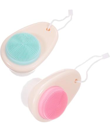 FRCOLOR Pack of 6 Double-Sided Facial Cleansing Brush Female Face Brush Deep Cleansing Brush Silicone Clean Facial Toner Painted Handle 3D Household Cleansing Milk - Buy Online on SooperMarket.com