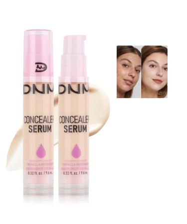 QIUFSSE 2 PCS Under Eye Concealer for Dark Circles Pro Concealer Serum Color Corrector De Ojeras Makeup Concealer Full Coverage for Mature Skin - 01 FAIR