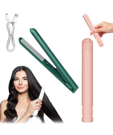 Portrait Mini Dual-Purpose Curling Iron 2024 Upgrade Mini Dual Purpose Curling Iron Portable Mini Cordless Dual-Purpose Curling Iron for Women All Hair Types (c+d)