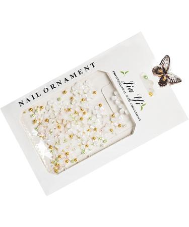 1Bag 3D Flower For Women Nails Art Decorations Easy Installation And Removal Add Charm To Your White - Buy Online on SooperMarket.com