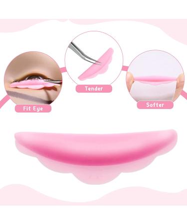 48 Piece Silicone Lash Lift Rods in S M L Sizes - Pink Eyelash Perming Curler Rods for Makeup Beauty Tool - Buy Online on SooperMarket.com