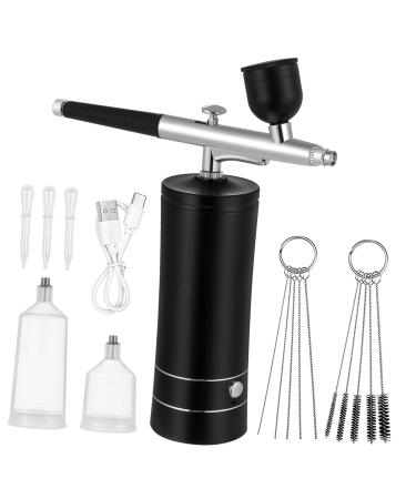 Gogogmee 1 Set Airbrush Kit Nail Manicure Kit Air Brush for Barber Spray Painting Set Usb Aluminum Alloy 12.00X4.20X4.20CM