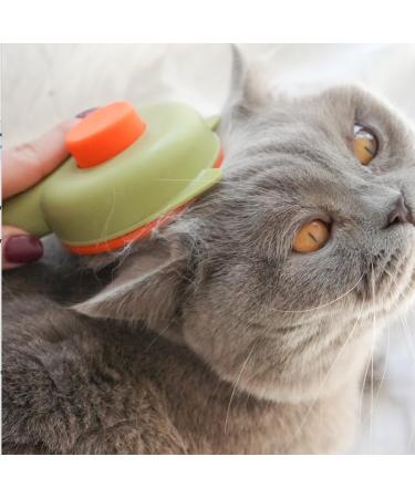Cat Brush for Long & Short Hair 1-Click Self-Cleaning Tool for Effortless Pet Hair Removal - Buy Online on SooperMarket.com