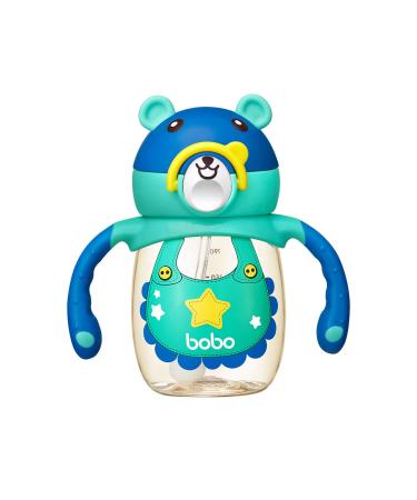 YOHKOH Weighted Straw Sippy Cups for Baby 4+ Months  PPSU Learner Cup With Handle for Toddlers  No Spill Soft Spout Transition Sippy Cups for Baby (6oz  Blue) 6oz Blue