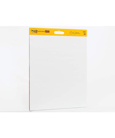 Post-it Super StickyWall Pad, 20 in x 23 in, White, 20 Sheets/Pad, Mounts to Surfaces with Command Strips Included, 1 Pad/Pack (566SS) 1 Pack Pad