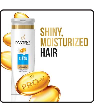 Pantene Pro-V Classic Clean Shampoo 12.6 Fl Oz - Pack of 2 | Gentle Cleansing Formula - Buy Online on SooperMarket.com