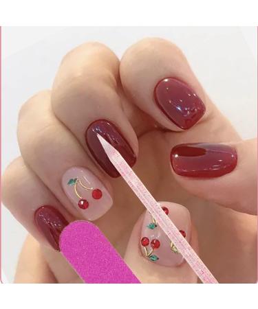 200PCS Pink Nail Care Set: Cuticle Pushers, Manicure Sticks, Mini Nail Files - Double Sided Nail Buffer for Fingernail Cleaning - Buy Online on SooperMarket.com