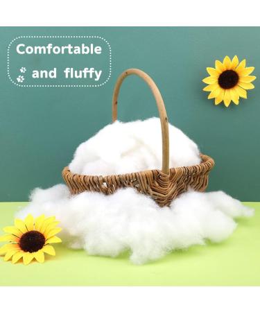100g Premium Polyester Fiberfill for Pillow Filling & DIY Crafts - Recycled Fiber, High Resilience Stuffing for Christmas Dolls & Home Decor - 3.5oz - Buy Online on SooperMarket.com