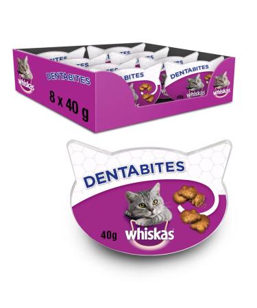 Whiskas Dentabites cat snack chicken pack of 8 (8 x 40 g) Chicken 40 g (pack of 8)