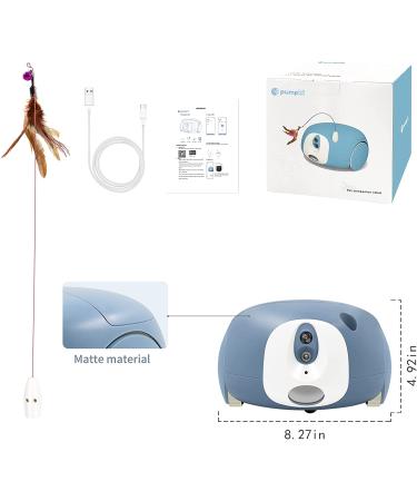 Pumpkii Home Robot Pet Camera with Treat Dispenser, App Control, 2-Way Audio, 1080P HD Camera, Night Vision | Interactive Cat Dog Toy - Buy Online on SooperMarket.com